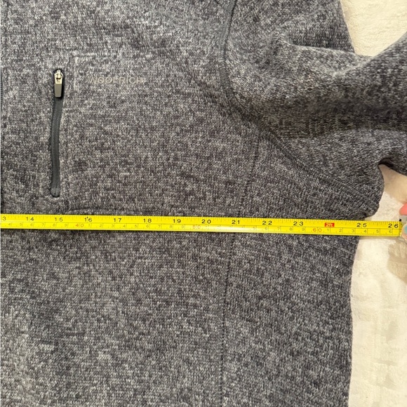 Woolrich Pullover Sweater Mens Medium Mock Neck 1/4 Zip Gray Long Sleeve - Picture 5 of 8